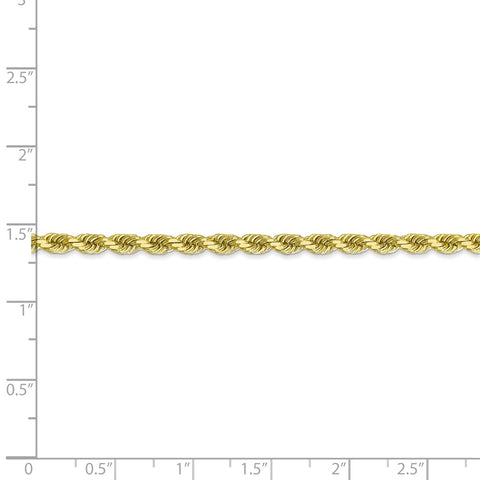 10k 3.5mm Diamond-cut Rope Chain-WBC-10K025-18