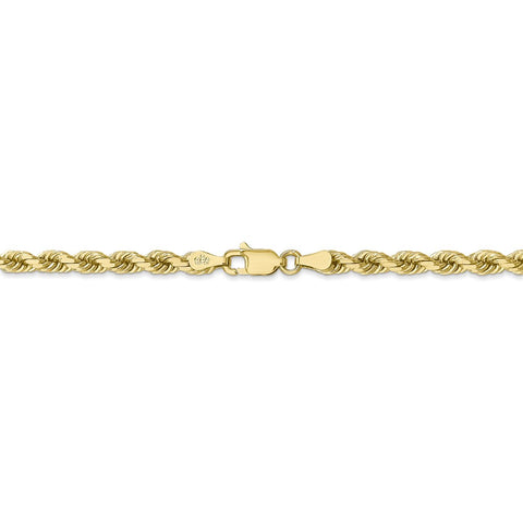 10k 4mm Diamond-cut Rope Chain-WBC-10K030-24