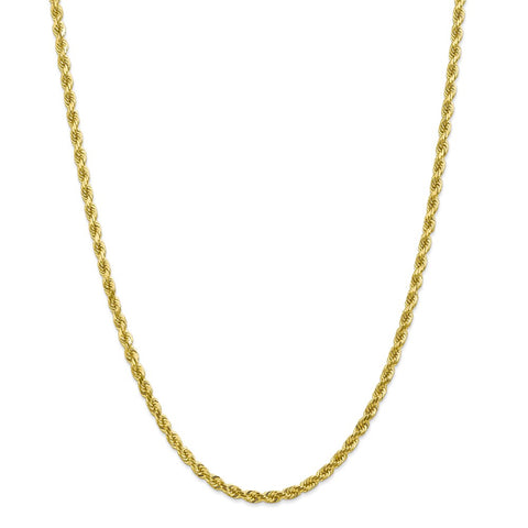 10k 4mm Diamond-cut Rope Chain-WBC-10K030-28