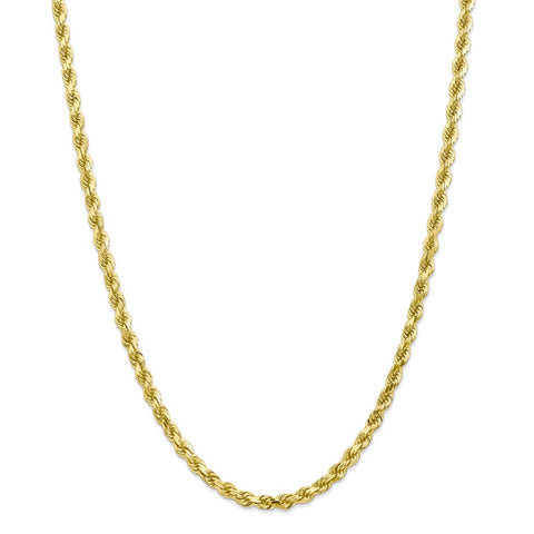 10k 4.5mm Diamond-Cut Rope Chain-WBC-10K035-22