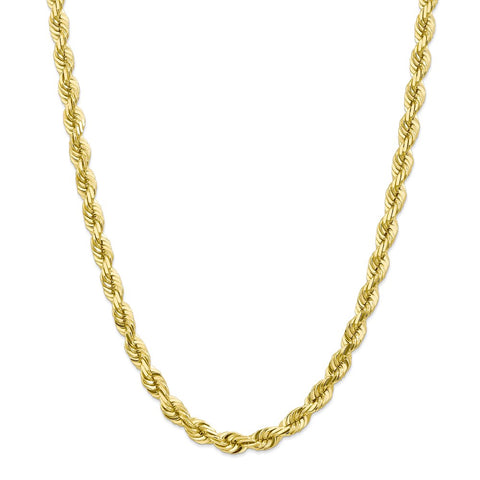 10k 7mm Diamond-cut Rope Chain-WBC-10K050-24