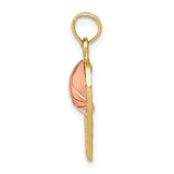 10k Two-tone Basketball Hoop with Ball Pendant-WBC-10K2102