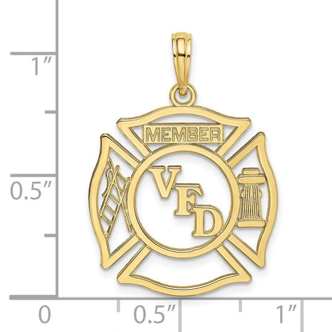 10k VFD Member Shield Charm-WBC-10K2849