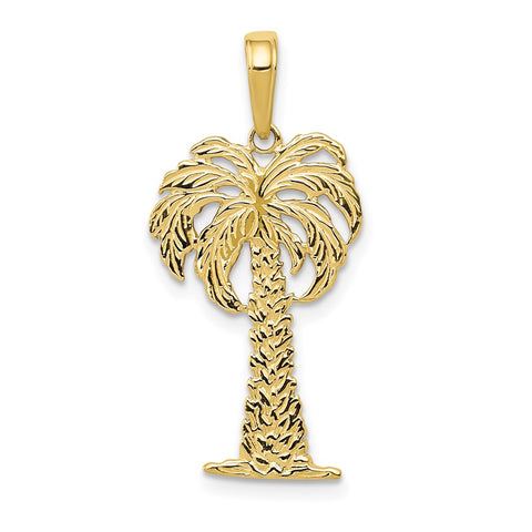 10k Palm Tree Pendant-WBC-10K2887