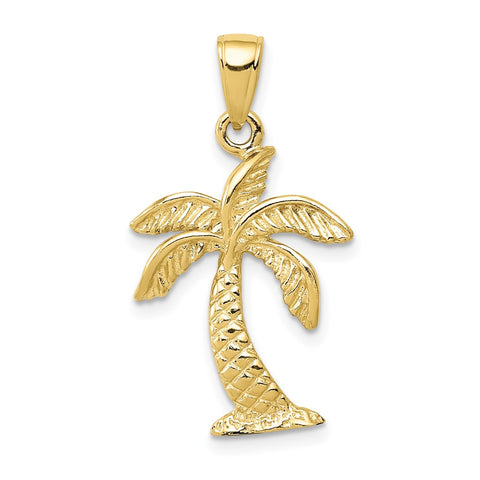 10k Palm Tree Pendant-WBC-10K2894