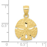10K Sand Dollar Pendant-WBC-10K2935