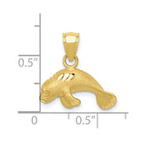 10K Manatee Pendant-WBC-10K2996