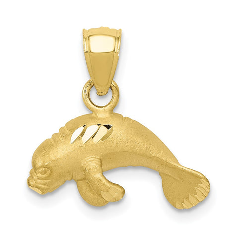 10K Manatee Pendant-WBC-10K2996