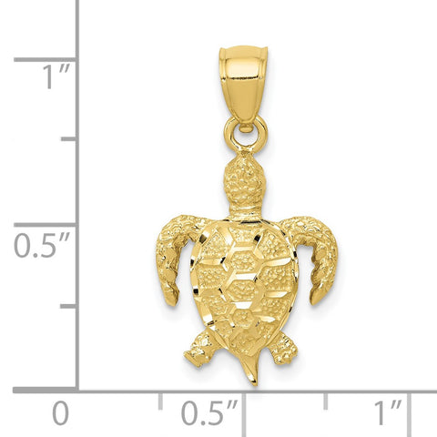 10K Turtle Pendant-WBC-10K3301