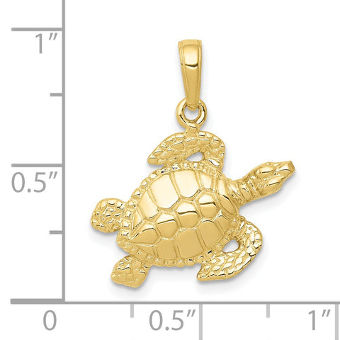 10K Turtle Pendant-WBC-10K3308