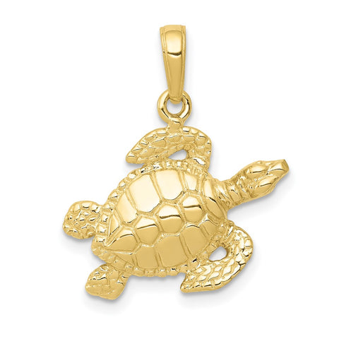 10K Turtle Pendant-WBC-10K3308
