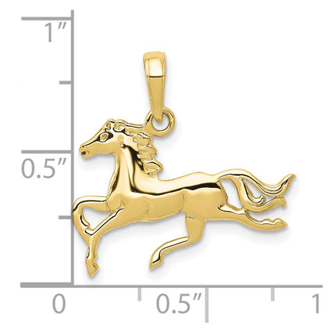 10K Horse Pendant-WBC-10K3338