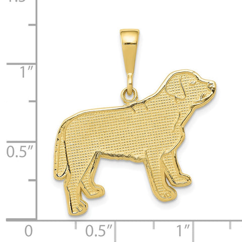 10k Labrador Dog Pendant-WBC-10K3409