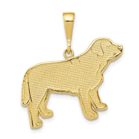 10k Labrador Dog Pendant-WBC-10K3409