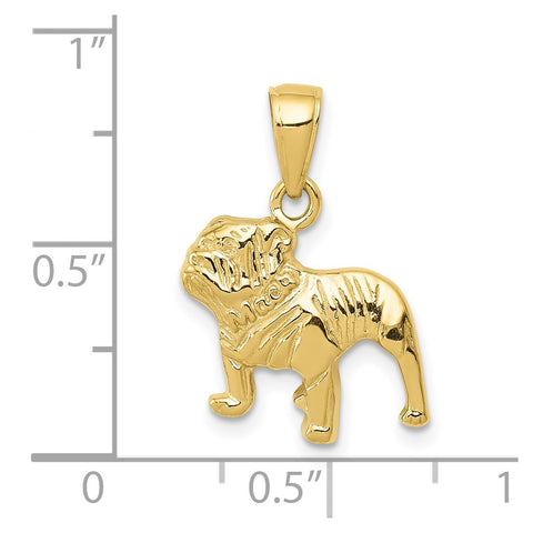 10k Bulldog Pendant-WBC-10K3426