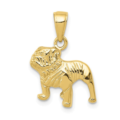 10k Bulldog Pendant-WBC-10K3426