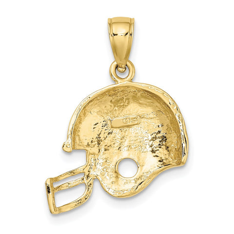10K Football Helmet Pendant-WBC-10K3603
