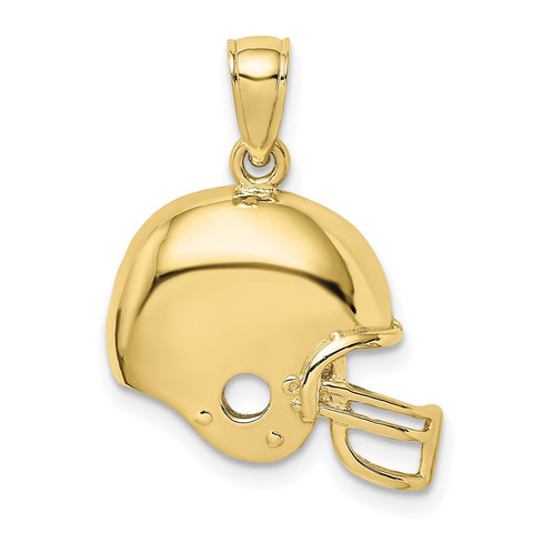 10K Football Helmet Pendant-WBC-10K3603