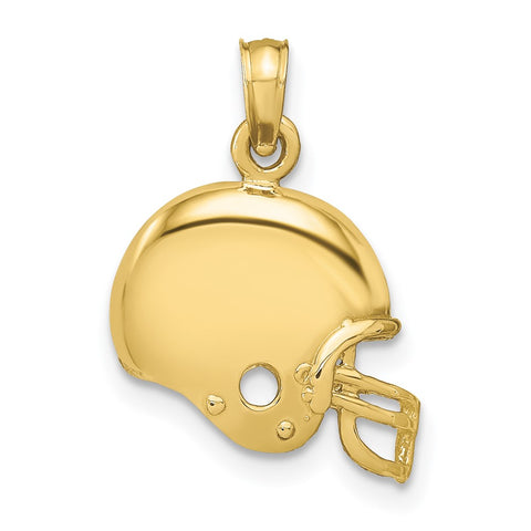 10k Football Helmet Pendant-WBC-10K3604