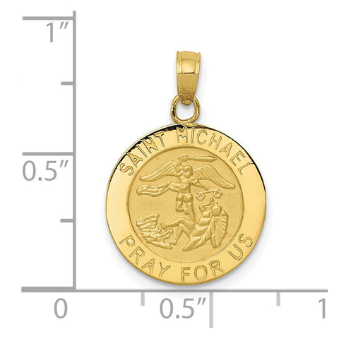 10k Saint Michael Medal Pendant-WBC-10K5666