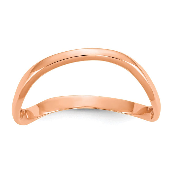 10K Rose Gold Wave Fashion Thumb Ring-WBC-10K5785