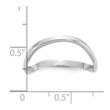 10K White Gold Polished Wave Fashion Thumb Ring-WBC-10K5786