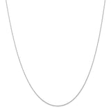 10k White Gold .5 mm Cable Rope Chain-WBC-10PEN330-18