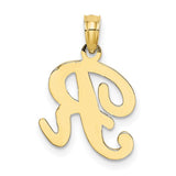 10K Polished R Script Initial Charm-WBC-10K6422R