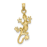 10k Lizard Charm-WBC-10K6461