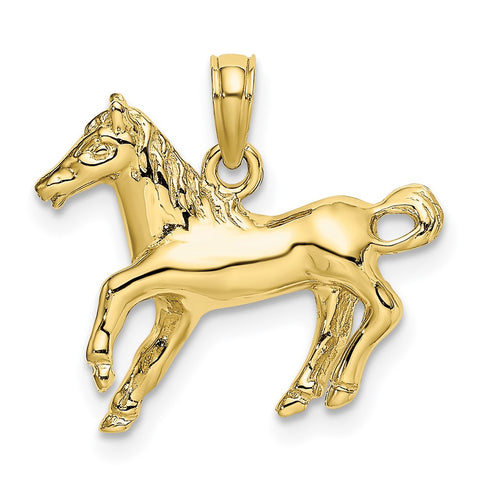 10K 2-D Galloping Horse Charm-WBC-10K6463