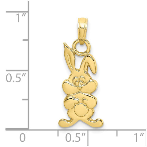 10K Rabbit Charm-WBC-10K6493