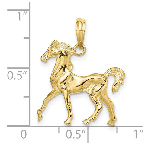10K 3-D Horse Charm-WBC-10K6512