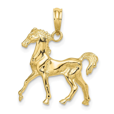 10K 3-D Horse Charm-WBC-10K6512