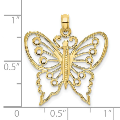 10K Cut-Out Butterfly Charm-WBC-10K6555