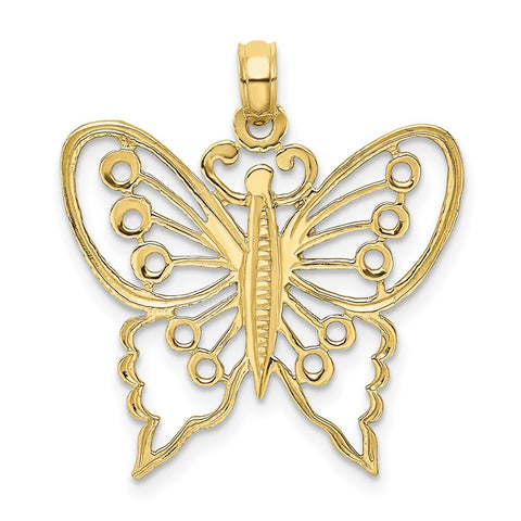 10K Cut-Out Butterfly Charm-WBC-10K6555