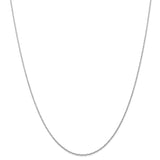 10k White Gold .7mm Carded Cable Rope Chain-WBC-10K7RW-20