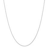 10k White Gold .95mm Carded Cable Rope Chain-WBC-10K8RW-20