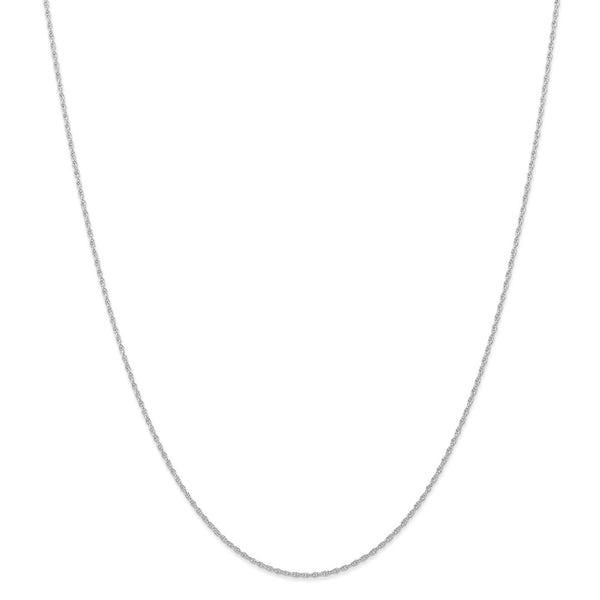 10k White Gold .95mm Carded Cable Rope Chain-WBC-10K8RW-20