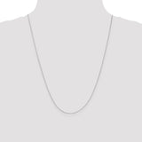 10k White Gold .5mm Box Chain-WBC-10KWB040-24