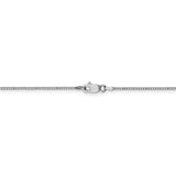 10k White Gold .9mm Box Chain-WBC-10KWB087-7