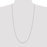 10k White Gold 1mm Box Chain-WBC-10KWB100-30