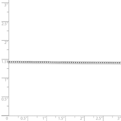 10k WG 1.25mm Box Chain-WBC-10KWB125-16