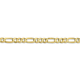 10k 4.5mm Light Concave Figaro Chain-WBC-10LF120-8