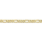 10k 4.5mm Light Concave Figaro Chain-WBC-10LF120-20