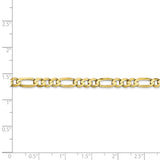 10k 4.5mm Light Concave Figaro Chain-WBC-10LF120-24