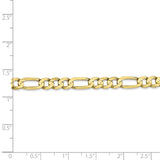 10k 5.5mm Light Concave Figaro Chain-WBC-10LF140-8