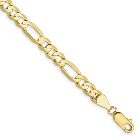 10k 5.5mm Light Concave Figaro Chain-WBC-10LF140-7