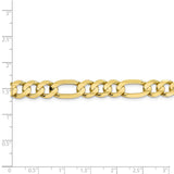 10k 8.75mm Light Concave Figaro Chain-WBC-10LF220-7