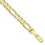 10k 8.75mm Light Concave Figaro Chain-WBC-10LF220-7