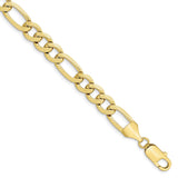 10k 10mm Light Concave Figaro Chain-WBC-10LF250-9